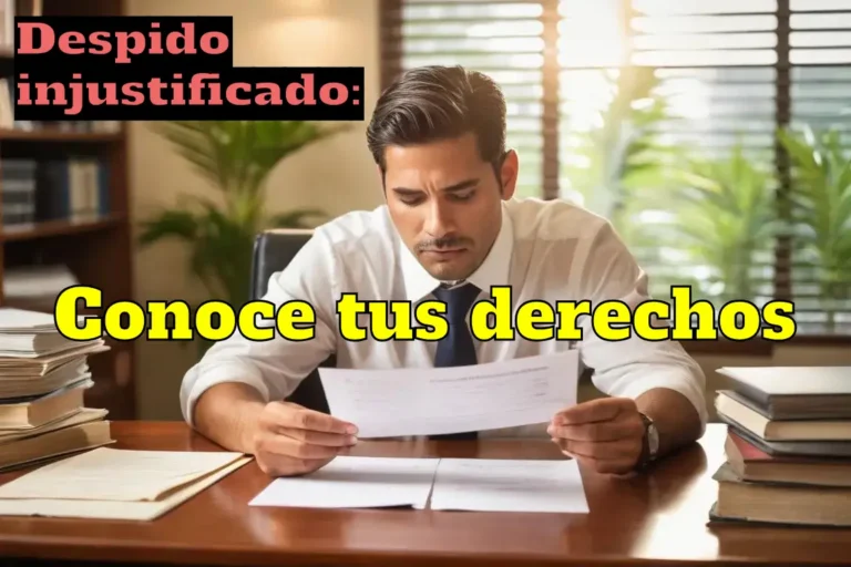 Trabajador en Panamá leyendo su carta de despido injustificado
